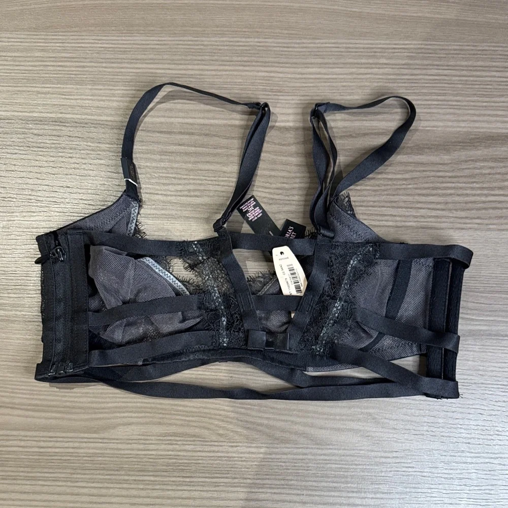 Victoria's Secret Elegant Black Sheer Bra
